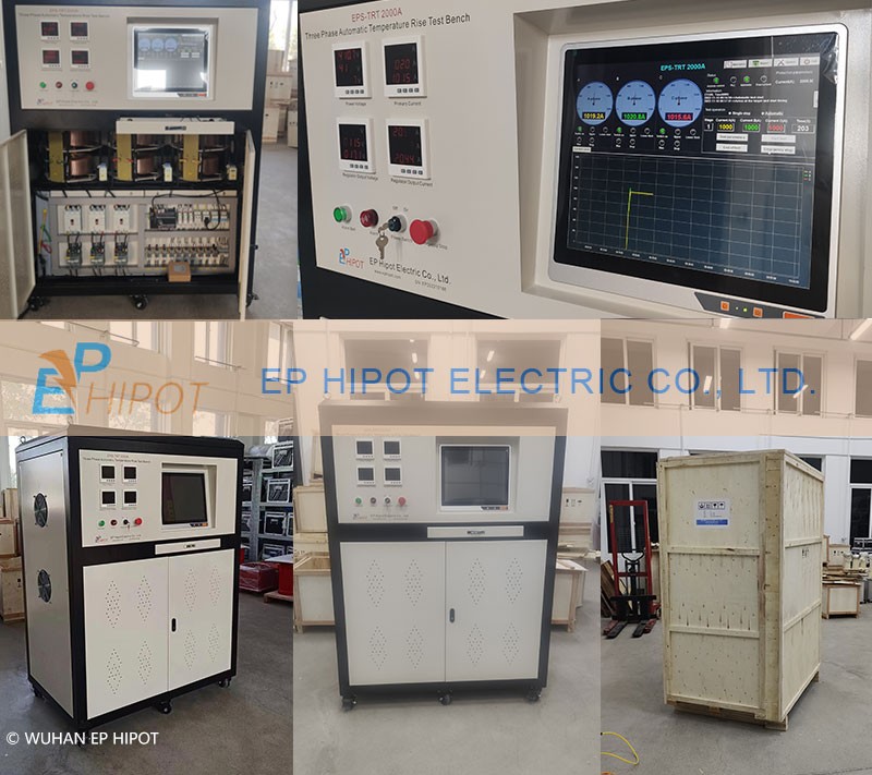 2000A Three Phase Automatic Temperature Rise Test Bench Delivered